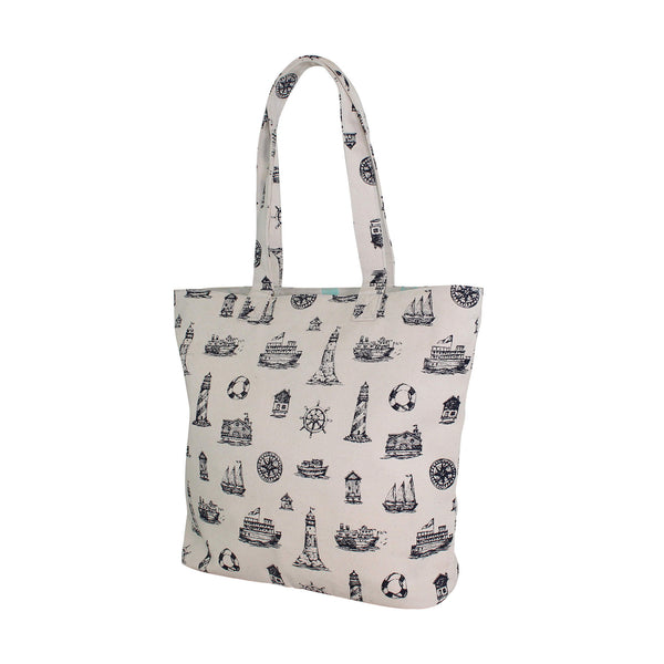Nautical & Sealife Beach Bag