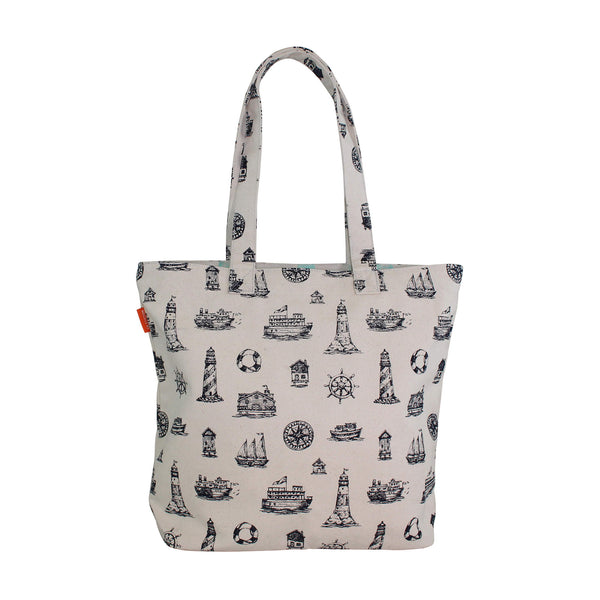 Nautical & Sealife Beach Bag