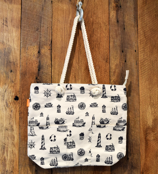 nautical beach bag