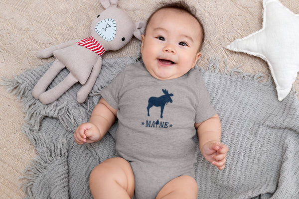 Maine 2 Star Moose Onesie