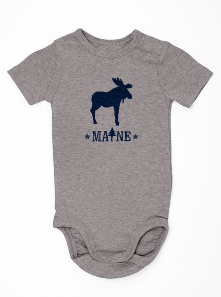 Maine 2 Star Moose Onesie