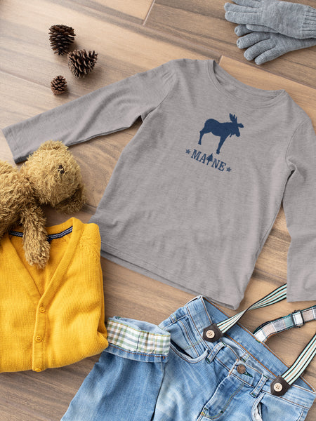 Maine moose toddler tee