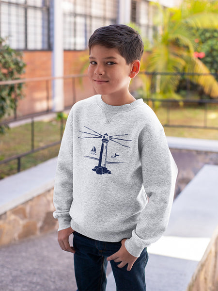 youth ash lighthouse sweatshirt